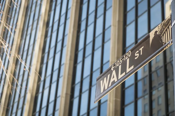 Firma para Wall Street, Nueva York — Foto de Stock