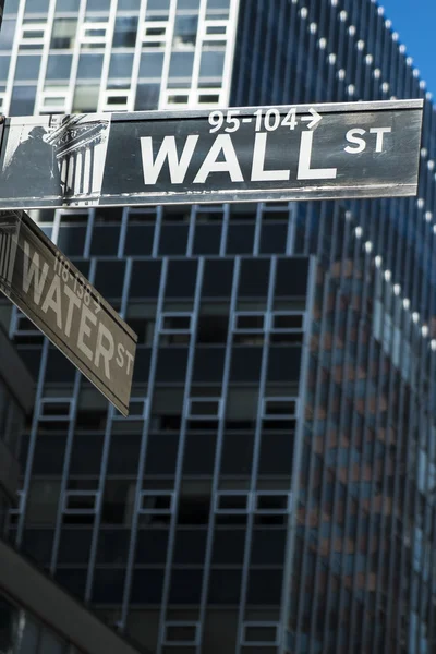 Firma para Wall Street, Nueva York — Foto de Stock