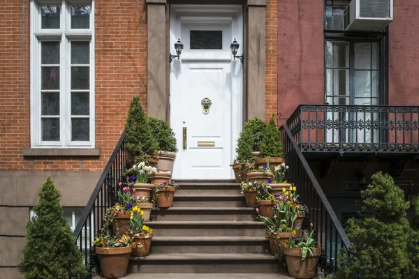 Greenwich Village apartamento exterior, Nova Iorque — Fotografia de Stock