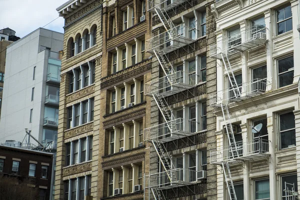 Historische gebouwen in New York City's Soho District — Stockfoto