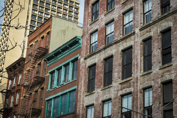 Red brick buildings in New York City's Soho District