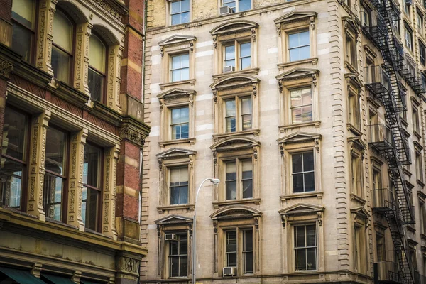 Edifícios históricos no Soho District de Nova York — Fotografia de Stock