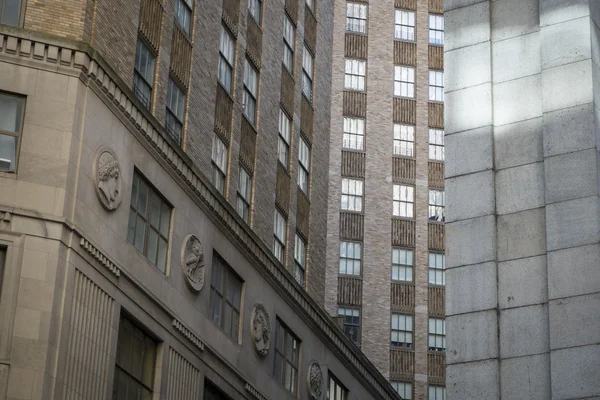 Financiële wijk gebouwen, new york city — Stockfoto