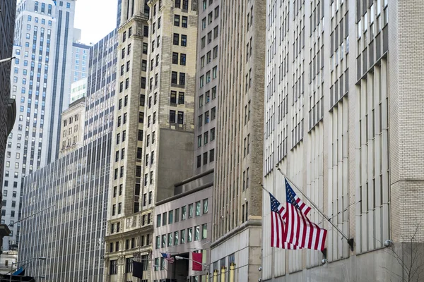 Gebäude im Finanzdistrikt, New York City — Stockfoto