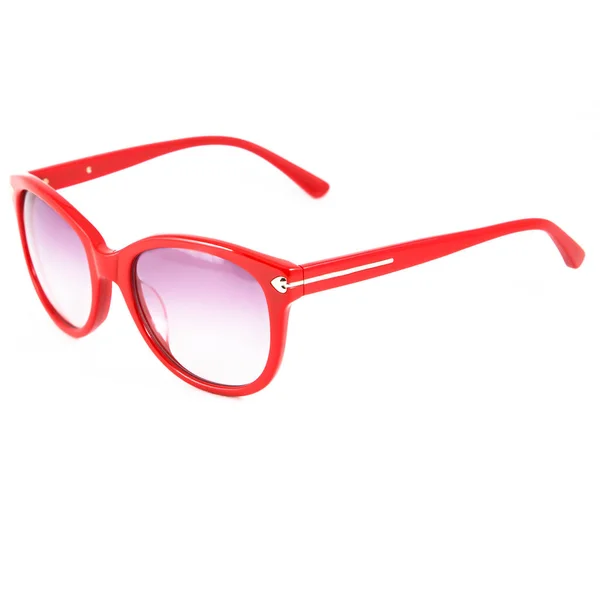 Sonnenbrille Und Brille Zum Sehen Rotem Rahmen Rote Brillengestelle Auf — Stockfoto