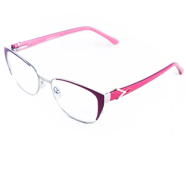 Rode Bril Frames Witte Achtergrond Zonnebrillen Brillen Voor Het Zicht — Stockfoto
