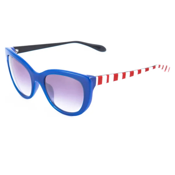 Blue Sunglasses Frames White Background Sun Goggles Glasses Vision Blue — стоковое фото