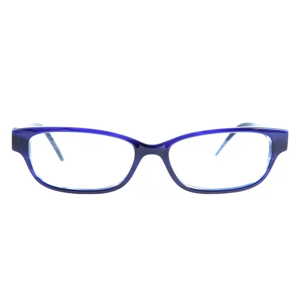 Frames Glasses Blue White Background Eyeglasses Blue Frames — Stockfoto