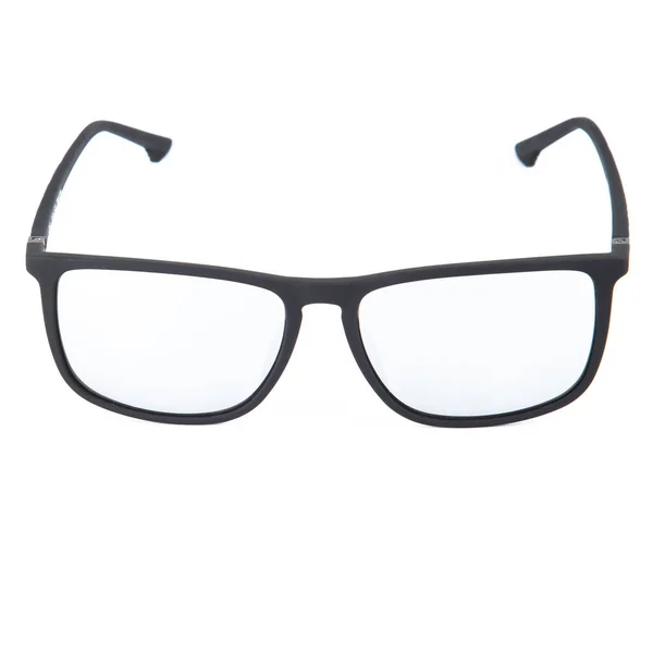 Montures Lunettes Bleu Sur Fond Blanc Lunettes Vue Monture Bleue — Photo