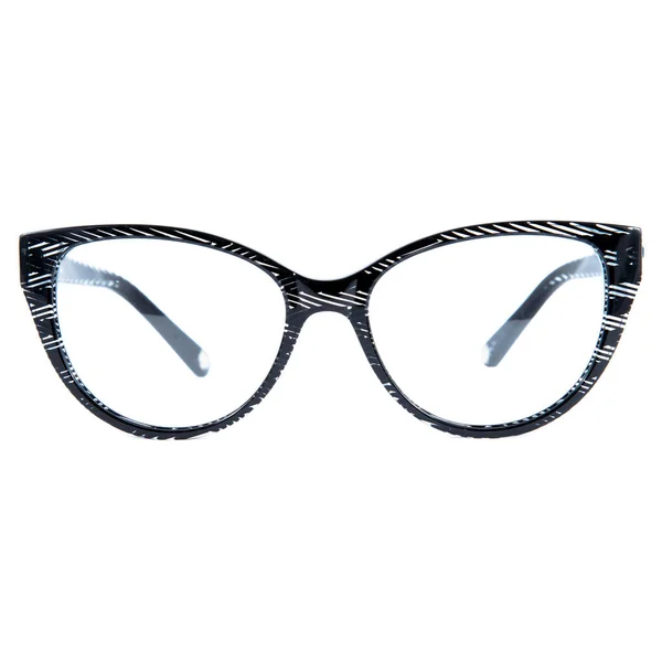 Glasramen Blauw Een Witte Achtergrond Brillen Blauwe Lijsten — Stockfoto