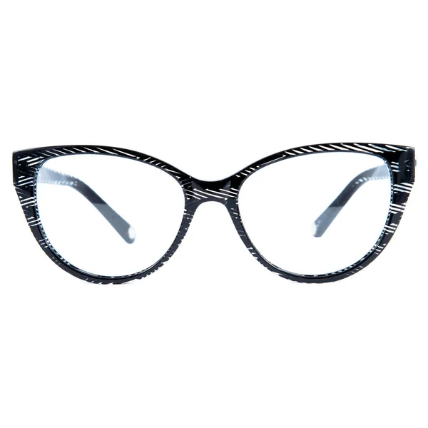 Montures Lunettes Bleu Sur Fond Blanc Lunettes Vue Monture Bleue — Photo