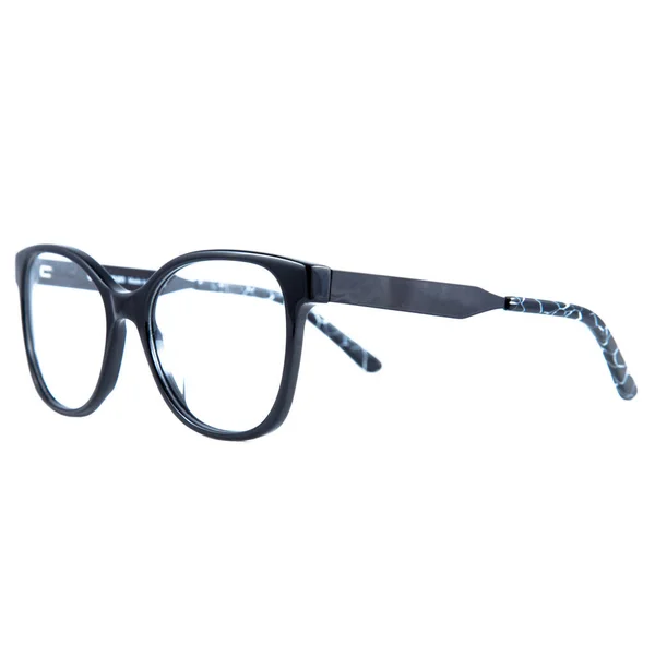 Montures Lunettes Bleu Sur Fond Blanc Lunettes Vue Monture Bleue — Photo