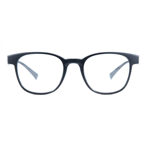 Rámečky Brýlí Modré Bílém Pozadí Brýle Modrých Rámech — Stock fotografie