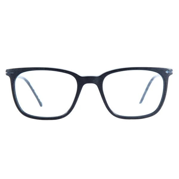 Montures Lunettes Bleu Sur Fond Blanc Lunettes Vue Monture Bleue — Photo