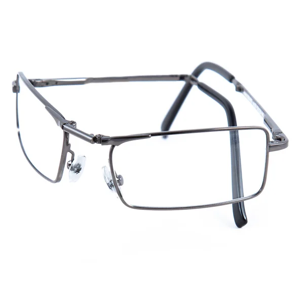 Szemüveg Keretek Fehér Háttérrel Stílusos Keretes Szemüveg Fehér Alapon — Stock Fotó