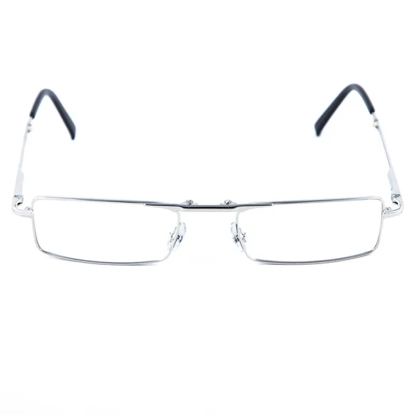 Brillengestelle Auf Weißem Hintergrund Stilvolle Gerahmte Gläser Auf Weißem Hintergrund — Stockfoto