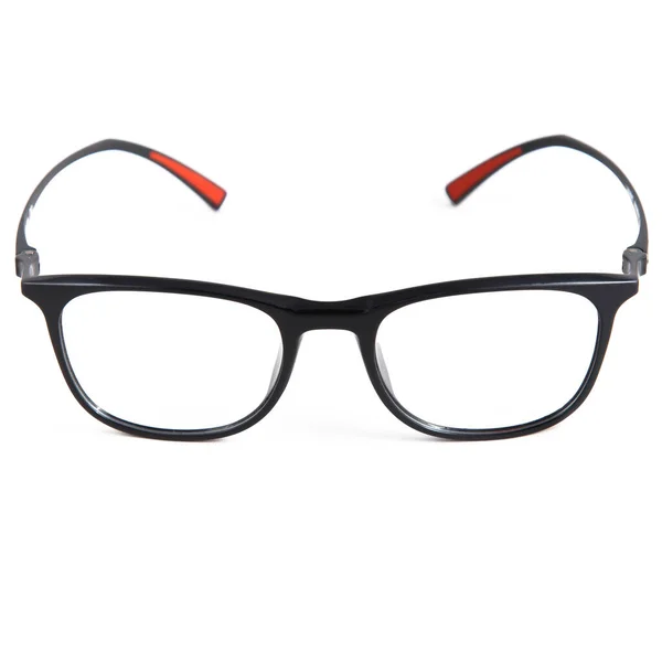 Molduras Óculos Fundo Branco Óculos Emoldurados Elegantes Fundo Branco — Fotografia de Stock