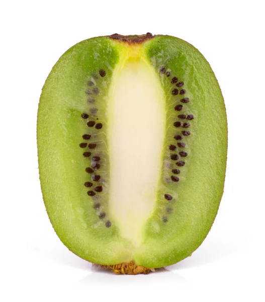 Geschnittene Kiwi Früchte Isoliert Auf Weißem Hintergrund Stockbild