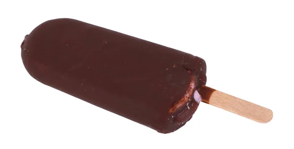 Helado Chocolate Marrón Aislado Sobre Fondo Blanco Imágenes De Stock Sin Royalties Gratis