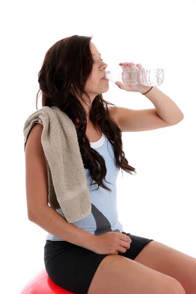 Teenager Drinking Water — Stock Photo, Image