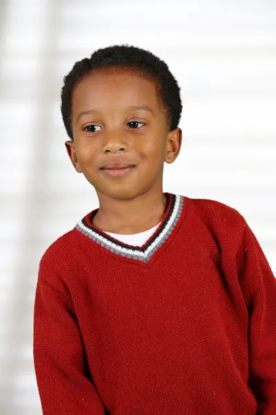 Niño dentro de su casa — Foto de Stock