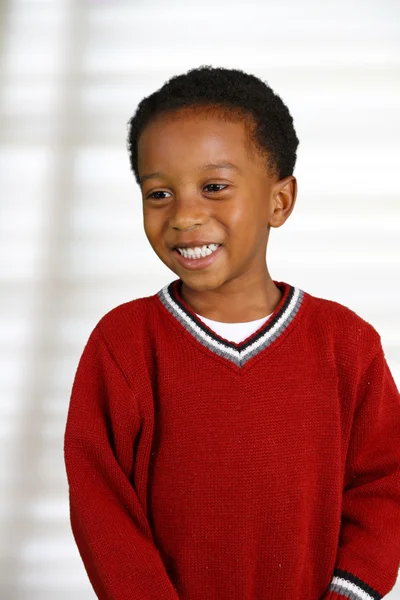 Boy Inside His Home — Stock Photo, Image