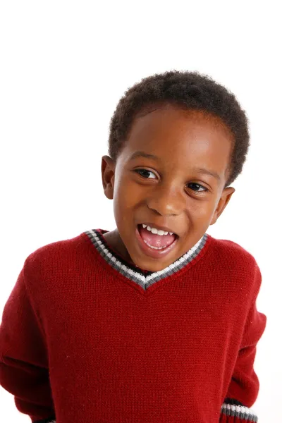 Boy On White Background — Stock Photo, Image