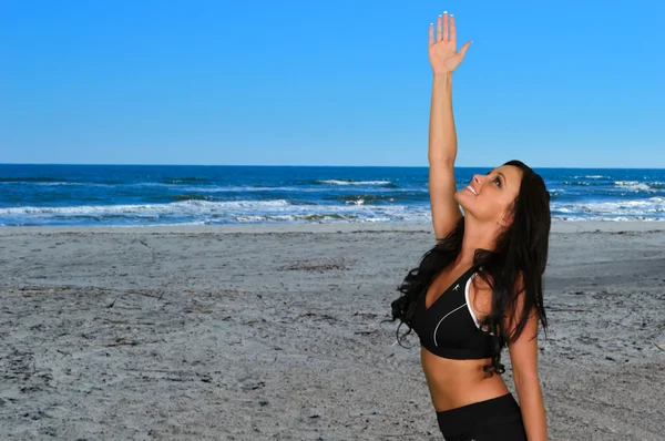 Mujer haciendo yoga —  Fotos de Stock