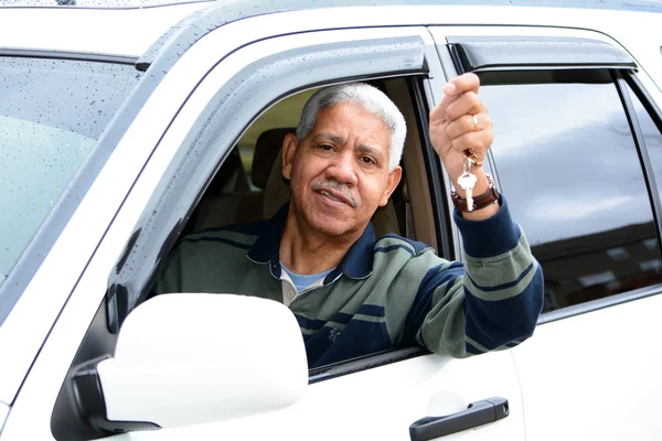 Carro de condução — Fotografia de Stock