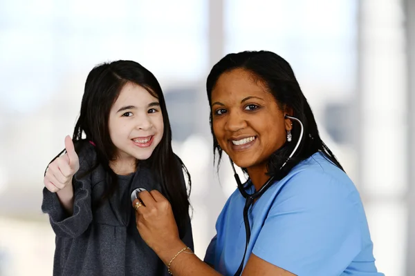 Krankenschwester und Patient — Stockfoto