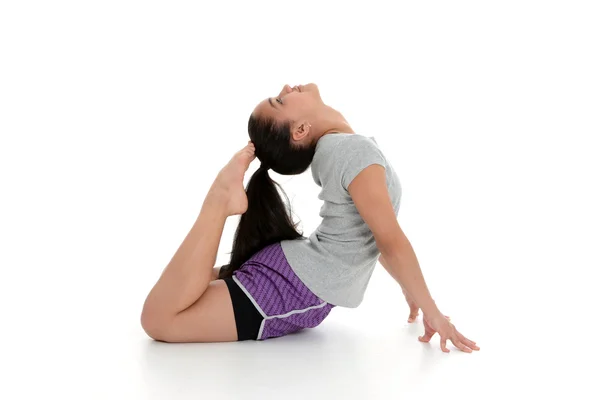 Chica en pose de yoga —  Fotos de Stock