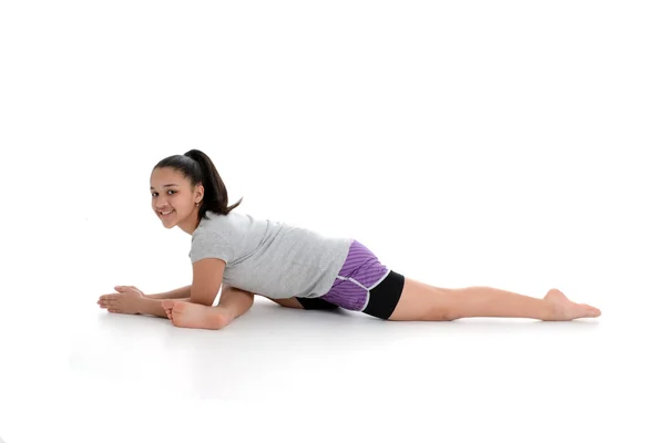 Chica en pose de yoga —  Fotos de Stock