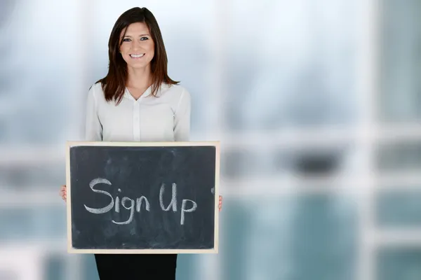 Businesswoman At Office — Stock Photo, Image