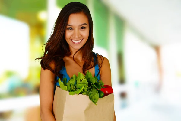 Compras orgânicas — Fotografia de Stock