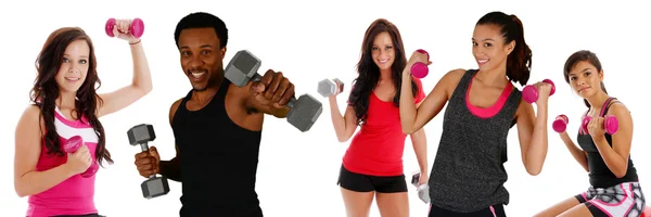 Group Working Out — Stock Photo, Image