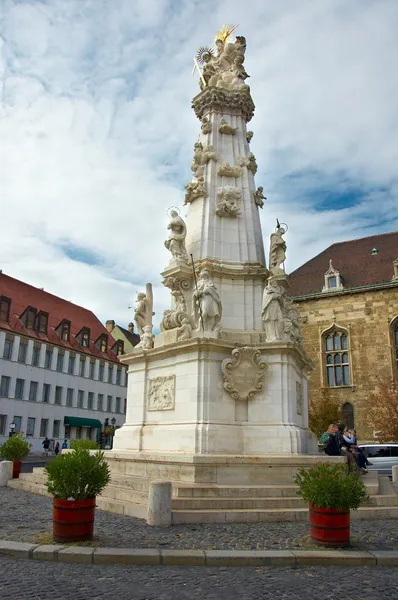 Plague column in Budapest Fisherman's Bastion