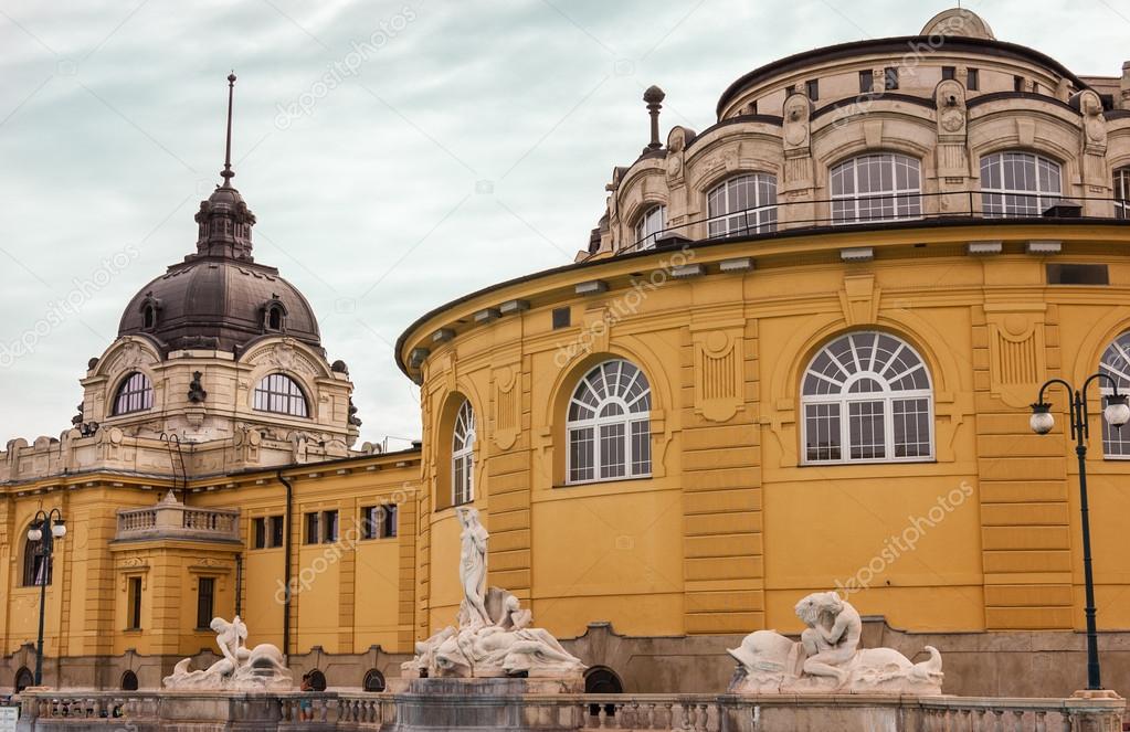 Szechenyi Baths in Budapest Hungary