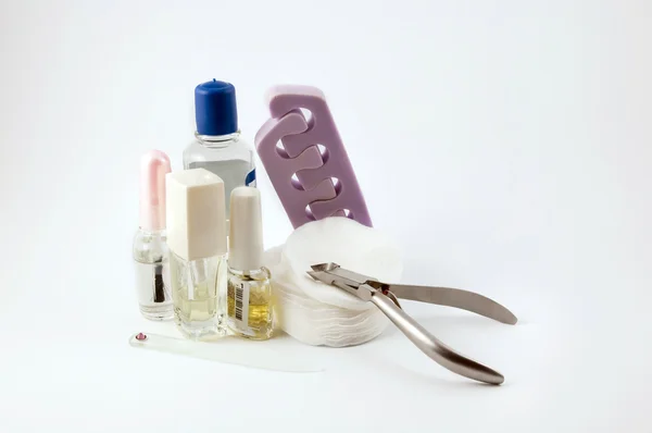Herramientas para el cuidado de manicura, pedicura y uñas Imagen de archivo
