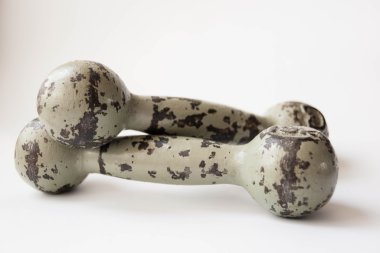 halterler beyaz arkaplanda