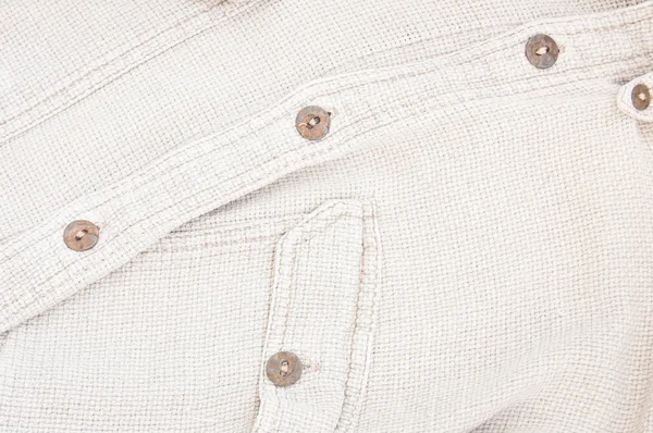 Camisa y botones textiles grises — Foto de Stock