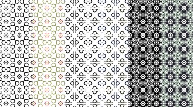 Dikişsiz soyut resimleri set