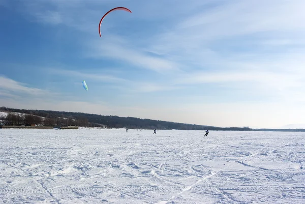 Winter kite — Stockfoto