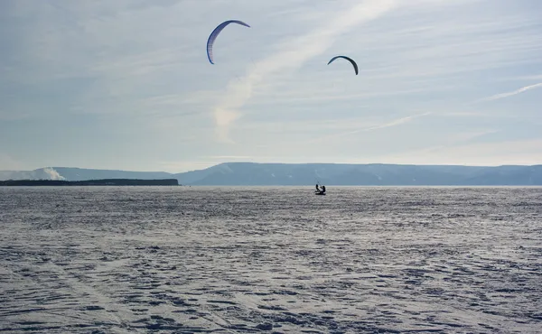 Winter kite — Stockfoto