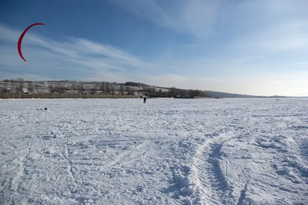 Winter kite — Stock Photo, Image