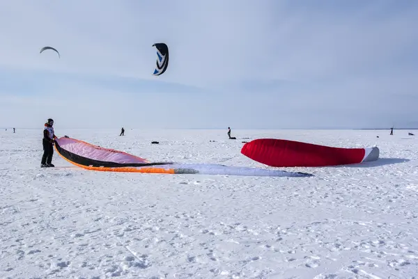 Pipa de inverno — Fotografia de Stock