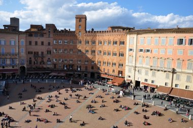 Siena 'daki Piazza del Campo