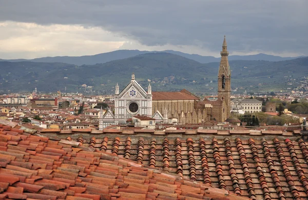 Santa Croce in florence — 图库照片