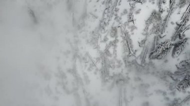 İnsansız hava aracı bulutların üzerinde uçuyor, dağlarda yürüyüş yapıyor, manzara videosu çekiyor.