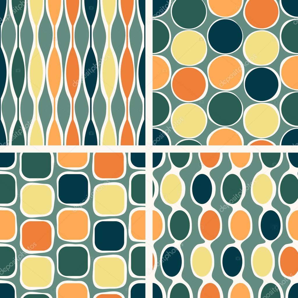 Seamless retro geometric pattern
