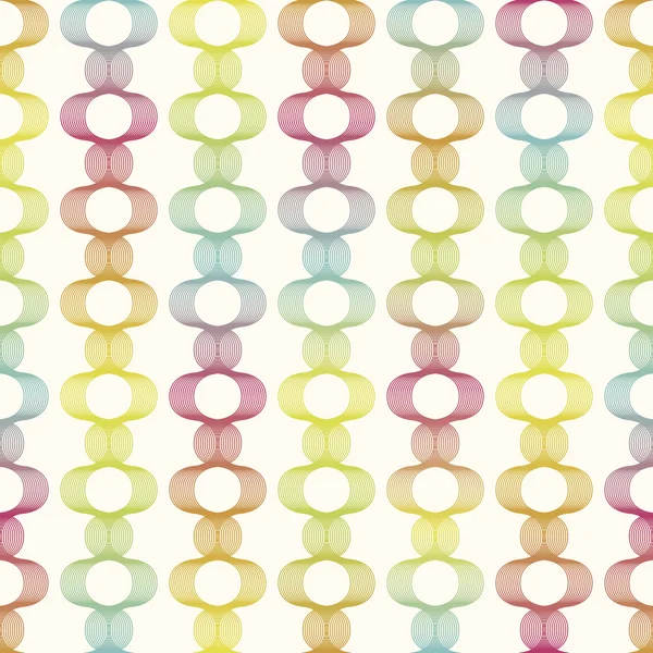 Lignes géométriques colorées motif de fond sans couture — Image vectorielle